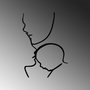 Wallity Accesorio decorativo de pared de metal Negro